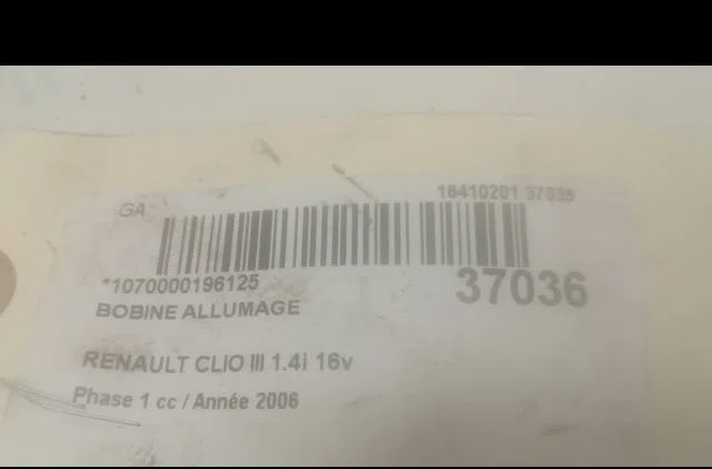 Bobine allumage Renault CLIO III (BR0-1, CR0-1) 1.4 16v (2005-2012) occasion