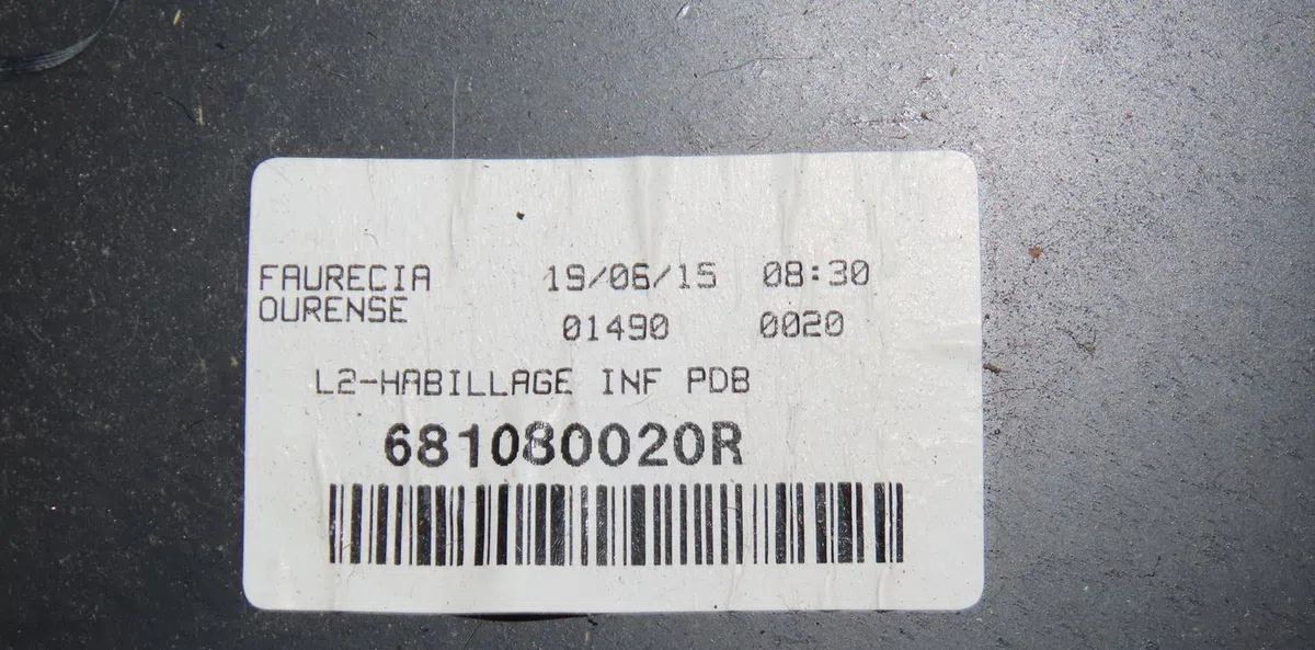 Boite à gants Renault MEGANE III 3-5 portes (BZ0-1_, B3_) 1.5 dci (bz09, bz0d, bz1w, bz29, bz14) (2009) 5 portes occasio