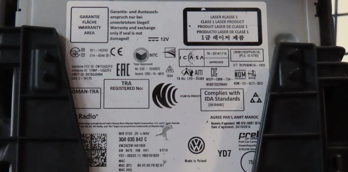 Boite à gants Volkswagen POLO VI (AW1, BZ1, AE1) 1.0 mpi (2018) occasion