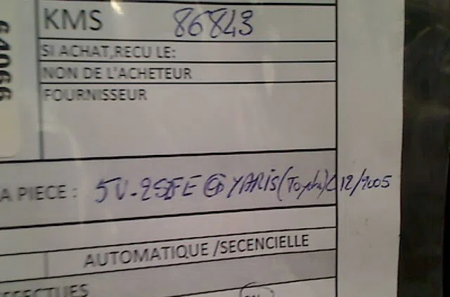 Boîte de vitesses manuelle TOYOTA YARIS I occasion — photo 3