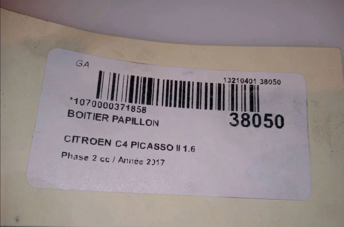 Boitier papillon Citroen C4 PICASSO II 1.6 bluehdi 120 (2014) occasion — photo 4