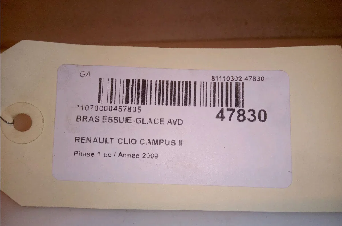 Bras essuie-glace avant droit Renault CLIO II (BB_, CB_) 1.5 dci (b-cb3m) (2005-2010) 3 portes occasion — photo 3