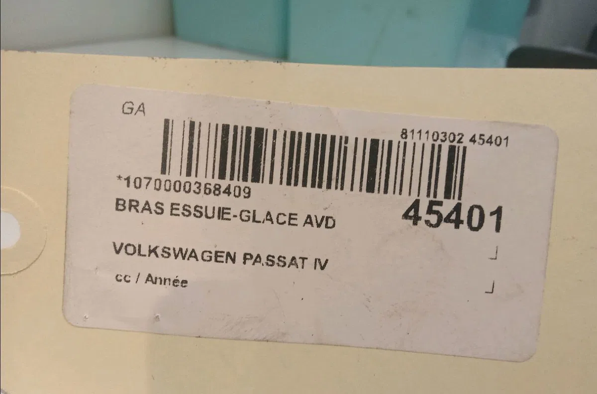 Bras essuie-glace avant droit Volkswagen PASSAT B6 Variant (3C5) 2.0 tdi (2005-2010) 5 portes occasion — photo 3