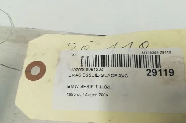 Bras essuie-glace avant gauche B.M.W. SERIE 1 I 2006 occasion — photo 2
