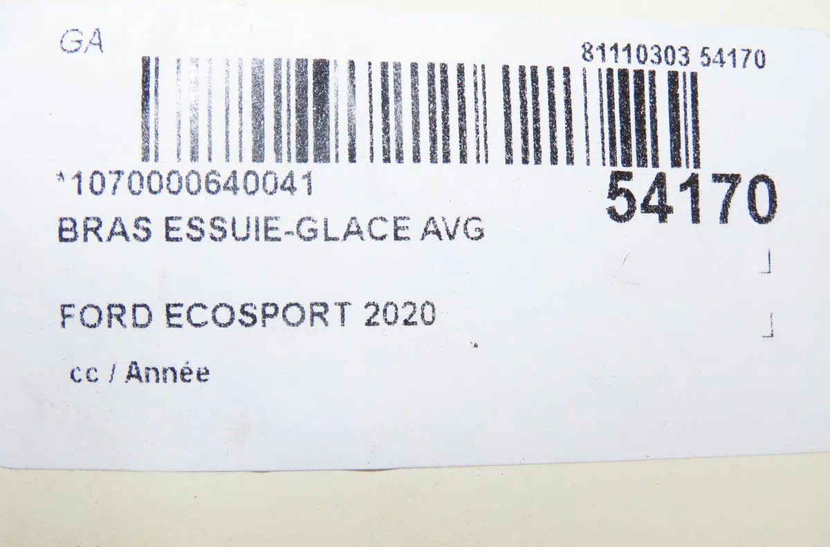 Bras essuie-glace avant gauche Ford ECOSPORT 1.0 ecoboost (2013) occasion — photo 4