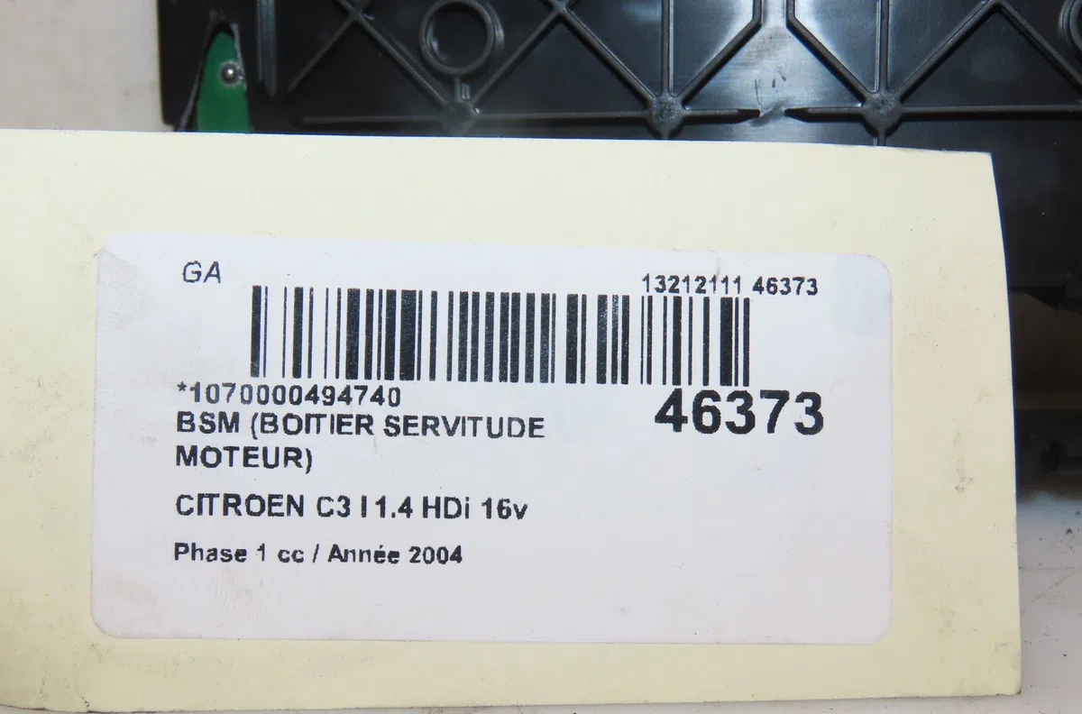 Bsm (boitier servitude moteur) Citroen C3 I (FC_, FN_) 1.4 16v hdi (2002) occasion — photo 4