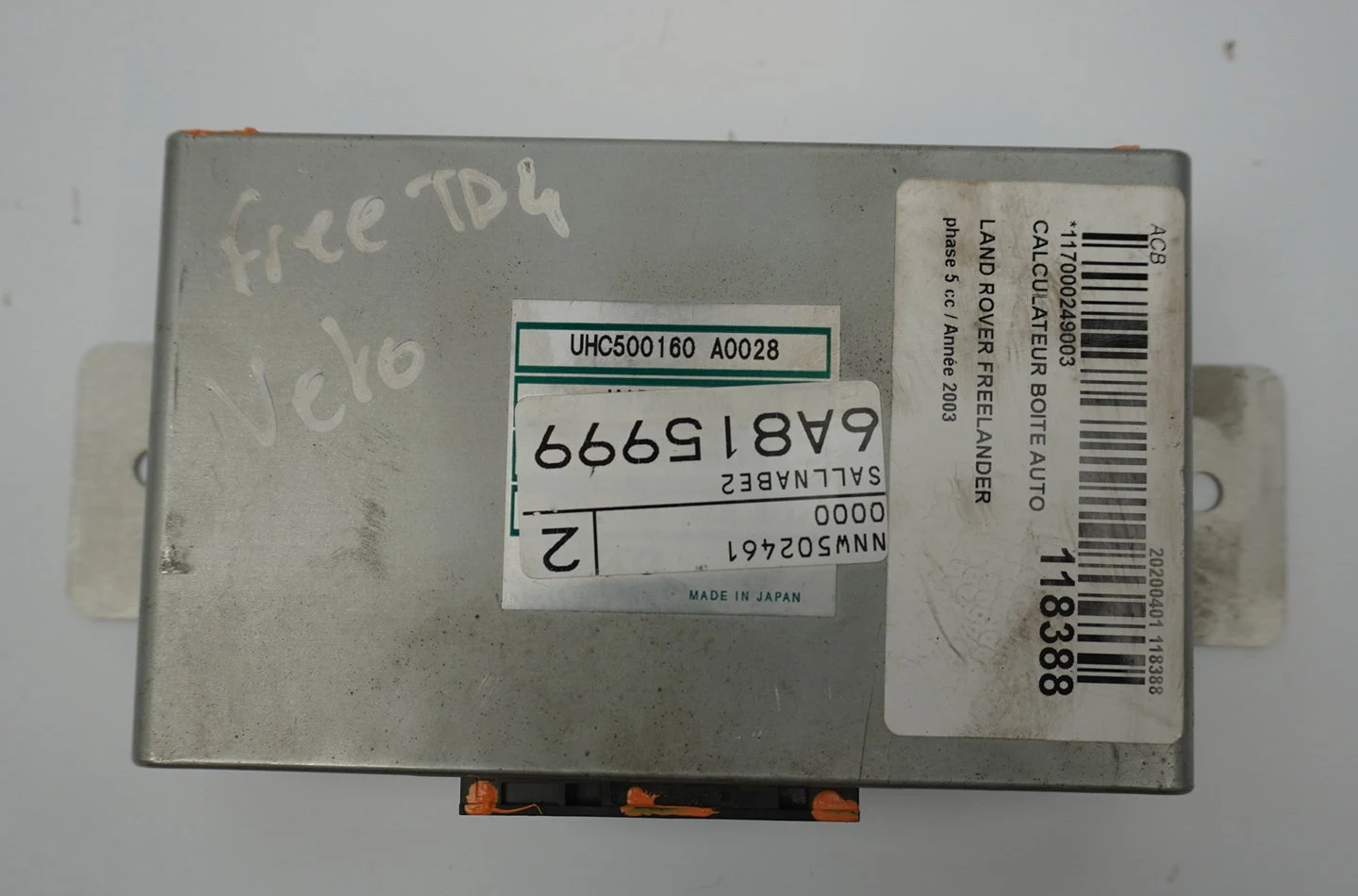 Calculateur boite auto Land rover FREELANDER I (L314) 2.0 td4 4x4 (2000-2006) occasion