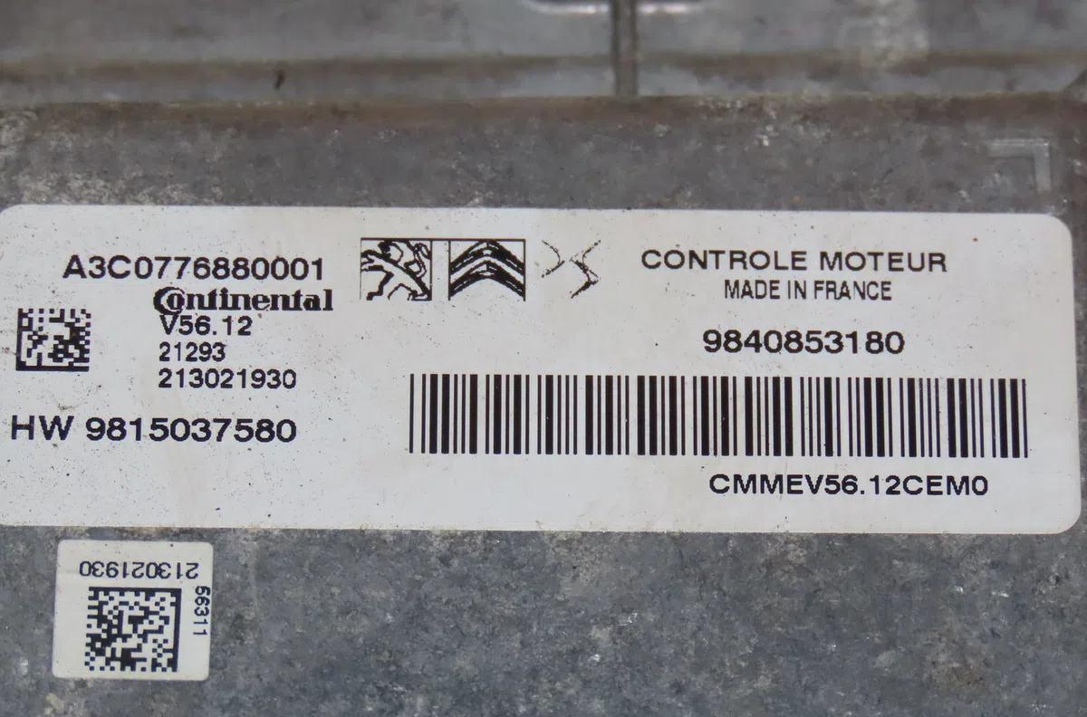 Calculateur moteur Citroën C3 III (SX) 1.2 puretech 82 (2018) 5 portes occasion