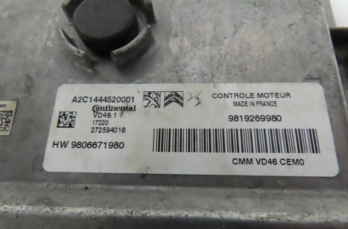 Calculateur moteur Citroen C3 III (SX) 1.2 thp 110 (2016) occasion — photo 3