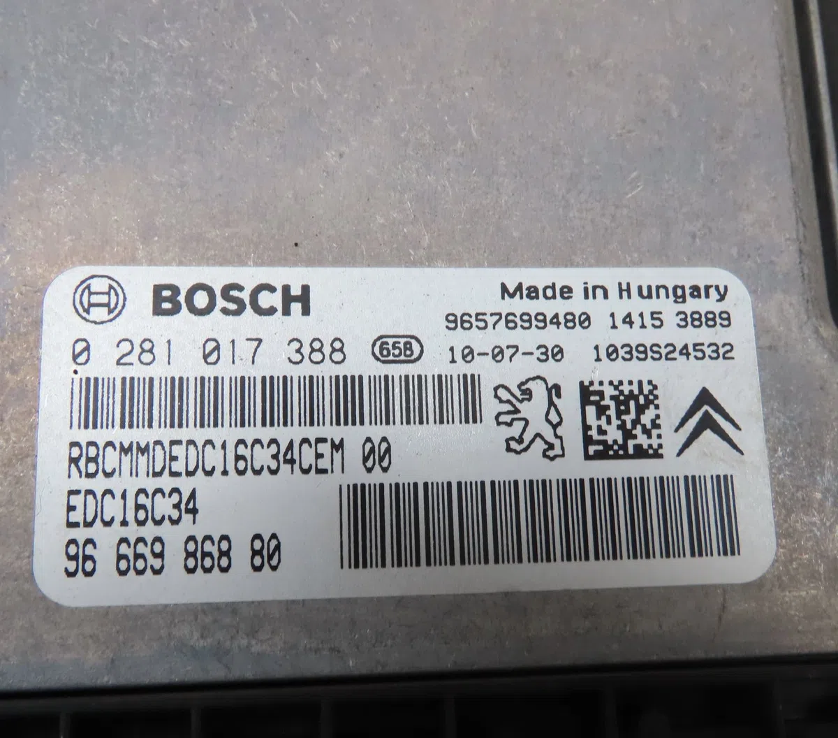 Calculateur moteur CITROEN C3 occasion — photo 2