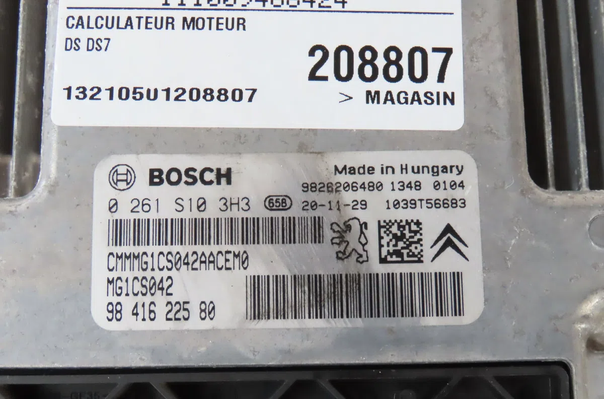 Calculateur moteur Ds DS 7 Crossback (J4_, JR_, JC_) 1.6 puretech 225 (j45gcr, j45ggr) (2017-2021) occasion