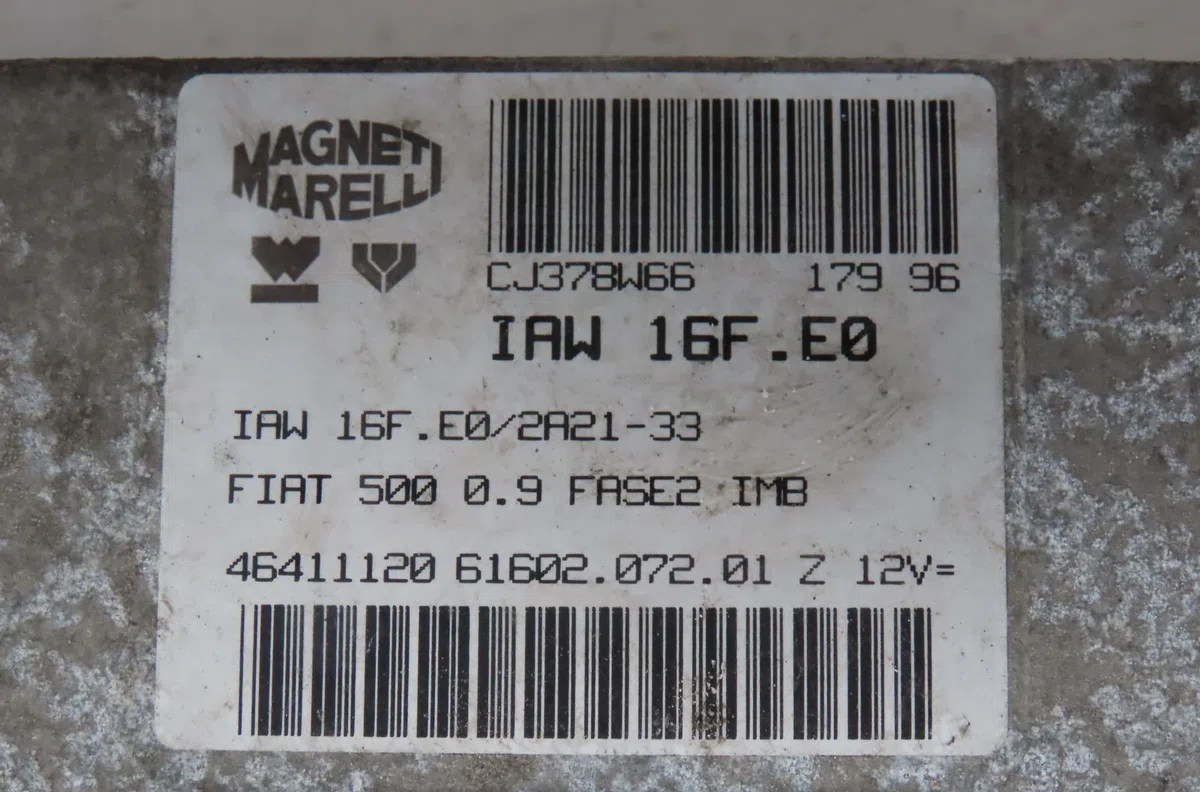 Calculateur moteur Fiat CINQUECENTO (170_) 0.9 i.e. s (170af, 170cf) (1991-1999) occasion — photo 2