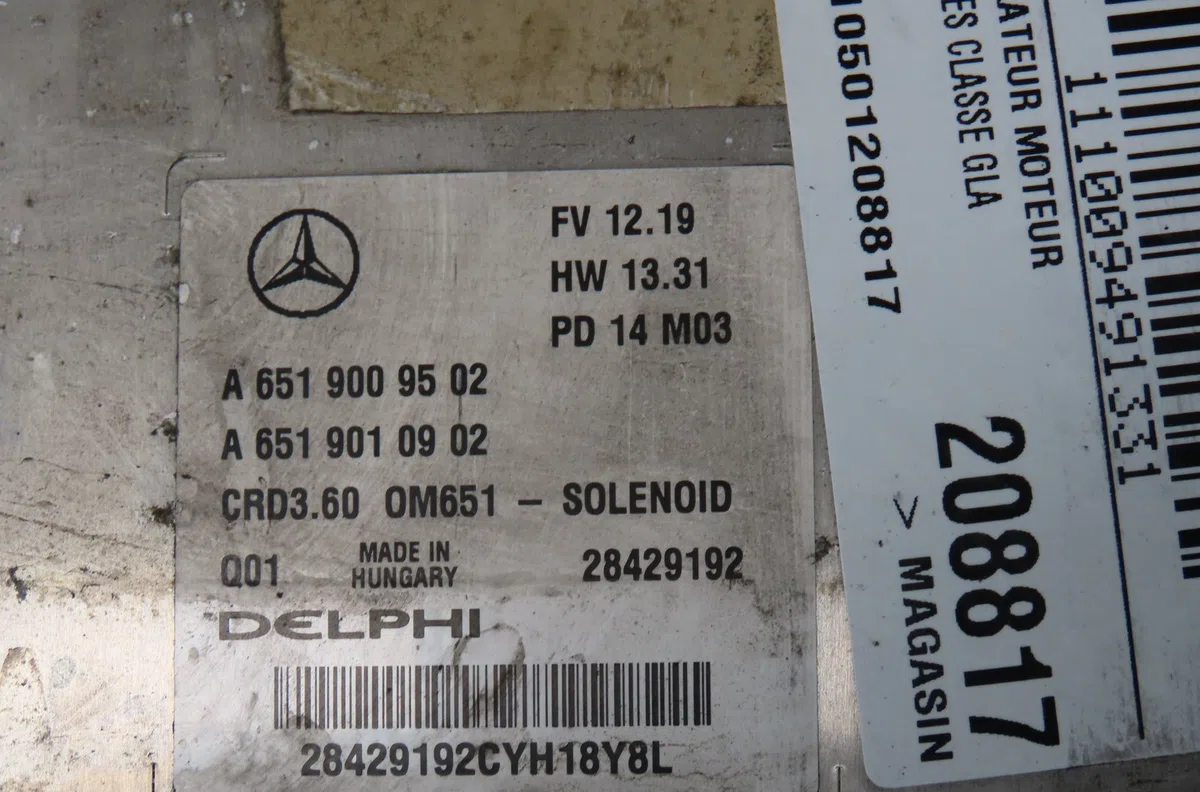 Calculateur moteur Mercedes-benz CLASSE GLA (X156) Gla 220 cdi - d 4-matic (156.905) (2013) occasion — photo 2