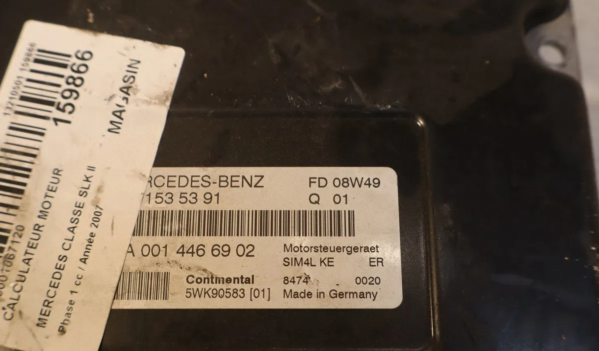 Calculateur moteur Mercedes-benz SLK (R171) 200 kompressor (171.442) (2004-2011) occasion — photo 4