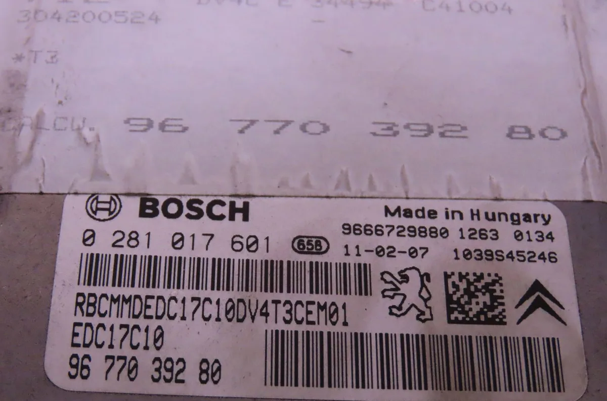 Calculateur moteur Peugeot 206 (2L_, 2M_) 1.4 hdi eco 70 (2009-2013) 5 portes occasion