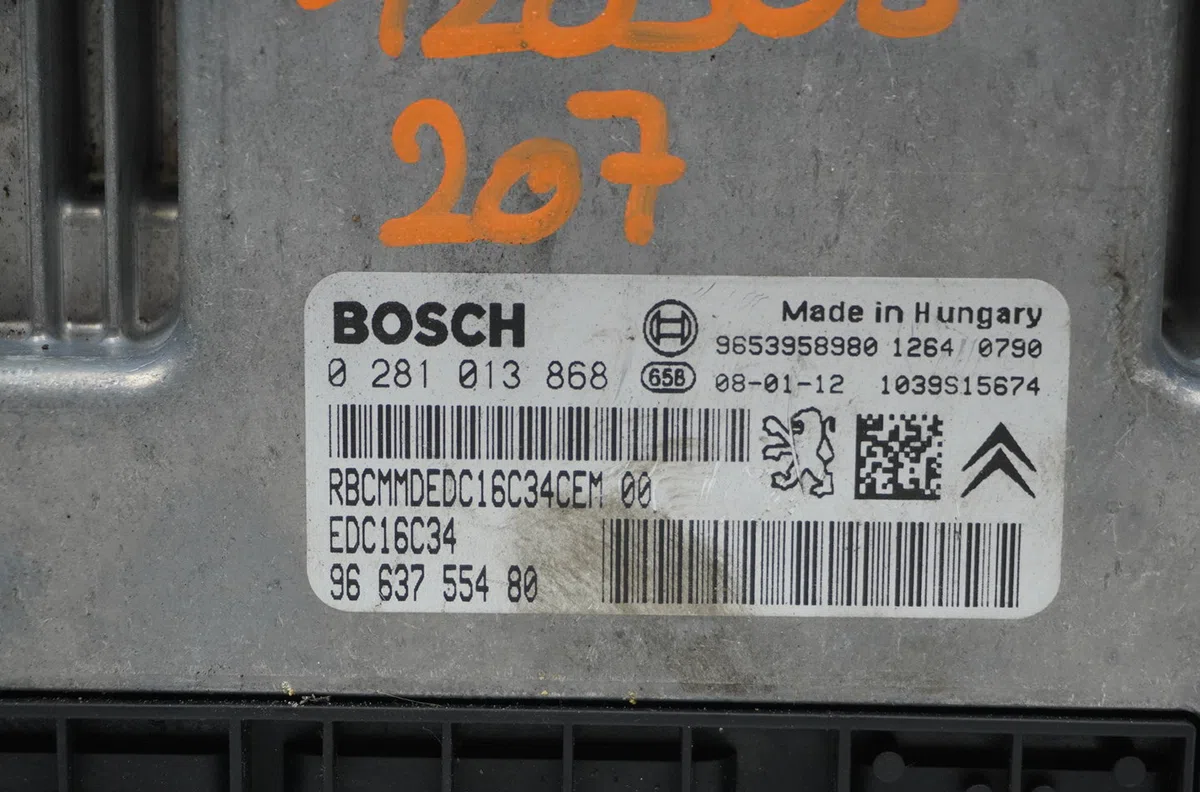 Calculateur moteur Peugeot 207-207 (WA_, WC_) 1.6 hdi (2006-2013) 5 portes occasion — photo 3