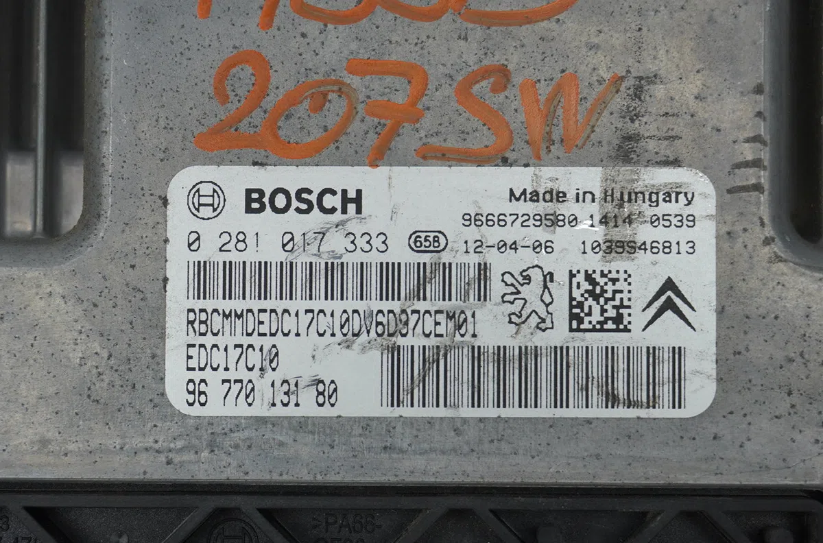 Calculateur moteur Peugeot 207 SW (WK_) 1.6 hdi (2007-2012) 5 portes occasion — photo 3