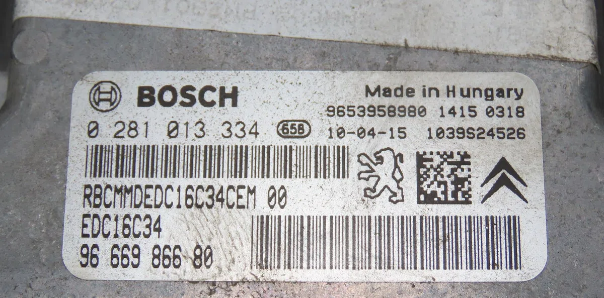 Calculateur moteur Peugeot 3008 Monospace (0U_) 1.6 hdi (2009-2016) 5 portes occasion