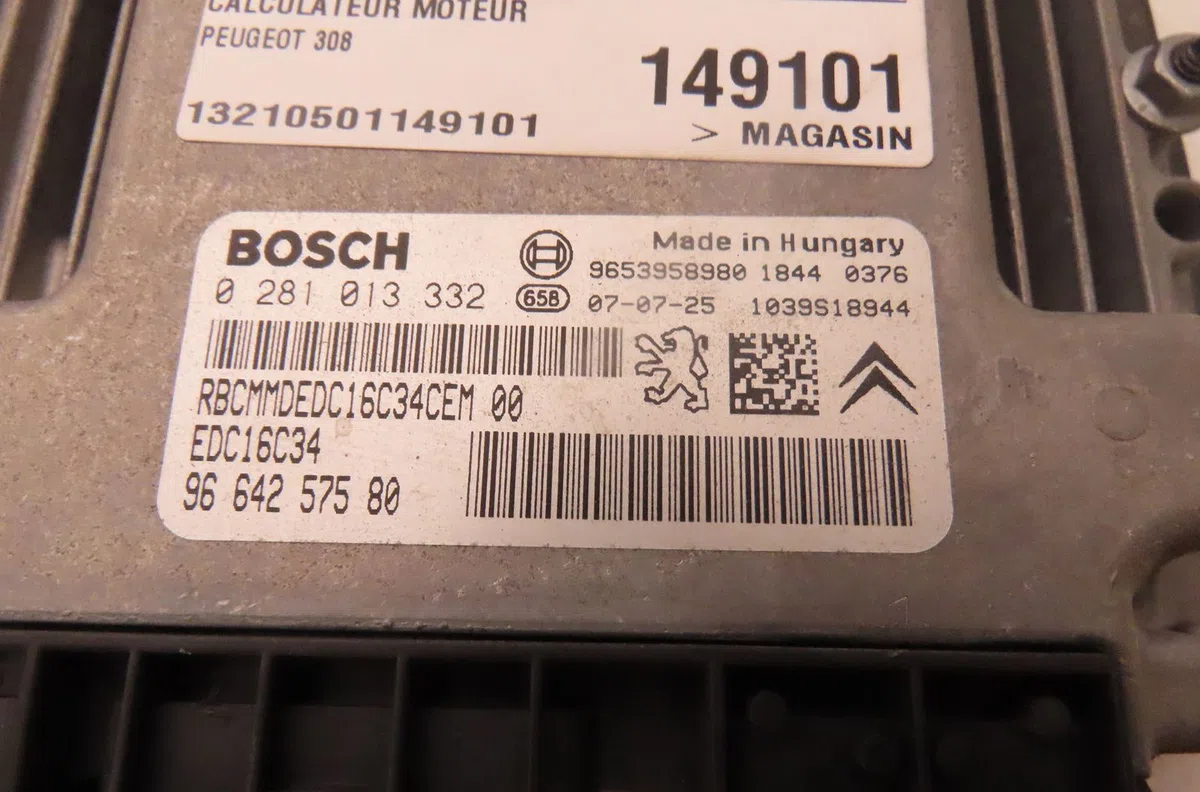 Calculateur moteur Peugeot 308 I (4A_, 4C_) 1.6 hdi (2007-2014) 5 portes occasion — photo 2