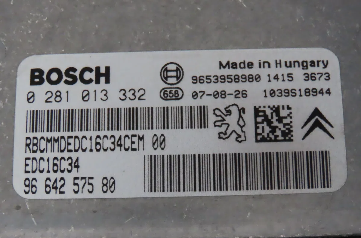 Calculateur moteur Peugeot 407 (6D_) 1.6 hdi 110 (6d9hzc, 6d9hyc) (2004-2010) occasion — photo 3