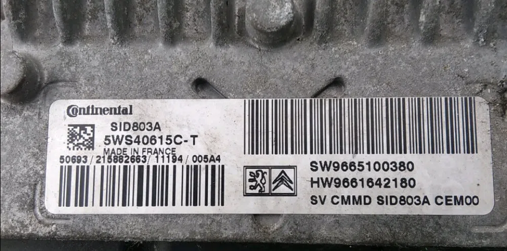 Calculateur moteur Peugeot EXPERT Camionnette (VF3A_, VF3U_, VF3X_) 2.0 hdi 120 (2007) occasion — photo 2