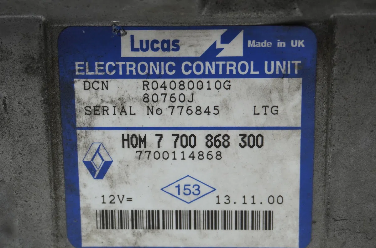 Calculateur moteur Renault KANGOO Express (FC0-1_) D 55 1.9 (fc0d) (1997) occasion — photo 3