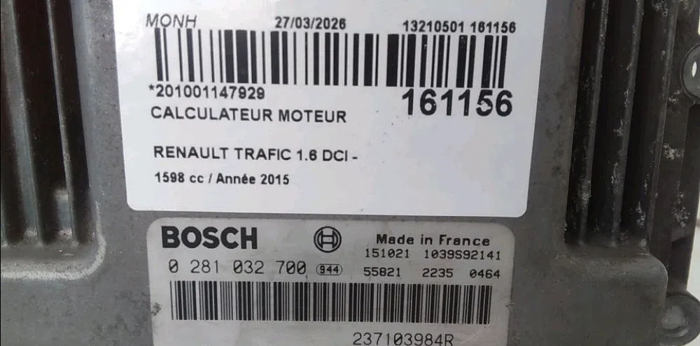 Calculateur moteur Renault TRAFIC III Camionnette (FG_) 1.6 dci 140 (fgma) (2014) occasion — photo 4