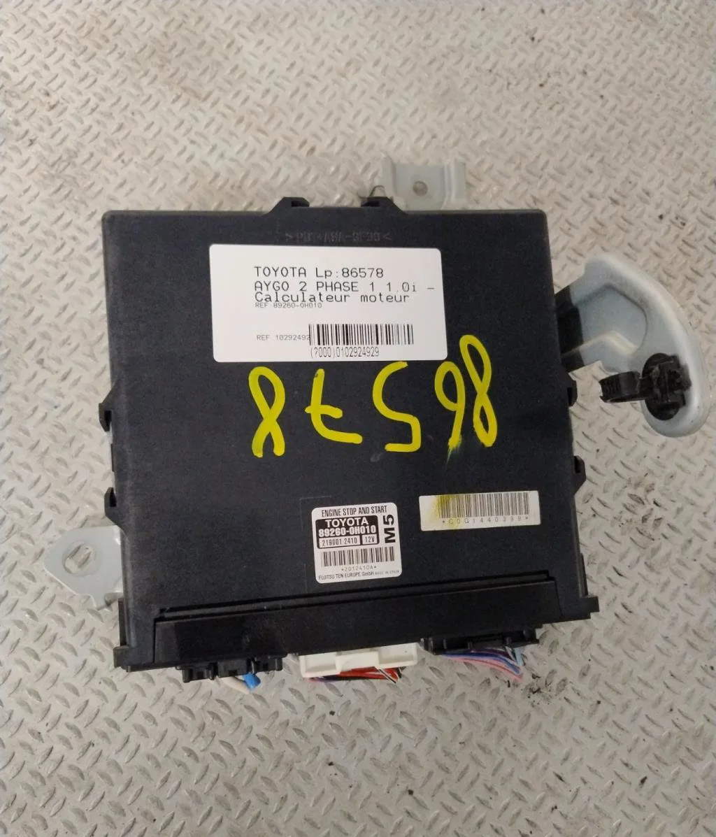 Calculateur moteur Toyota AYGO (_B4_) 1.0 (kgb40) (2014) occasion