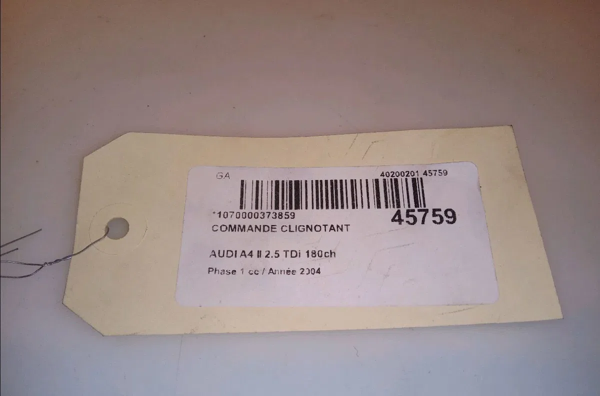 Commande clignotant Audi A4 B6 (8E2) 2.5 tdi quattro (2000-2004) occasion — photo 4
