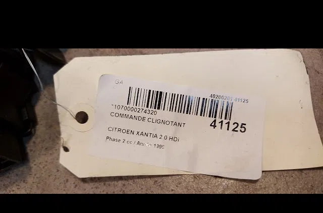 Commande clignotant Citroen XANTIA (X1_, X2_) 2.0 hdi 109 (1999-2003) occasion — photo 3
