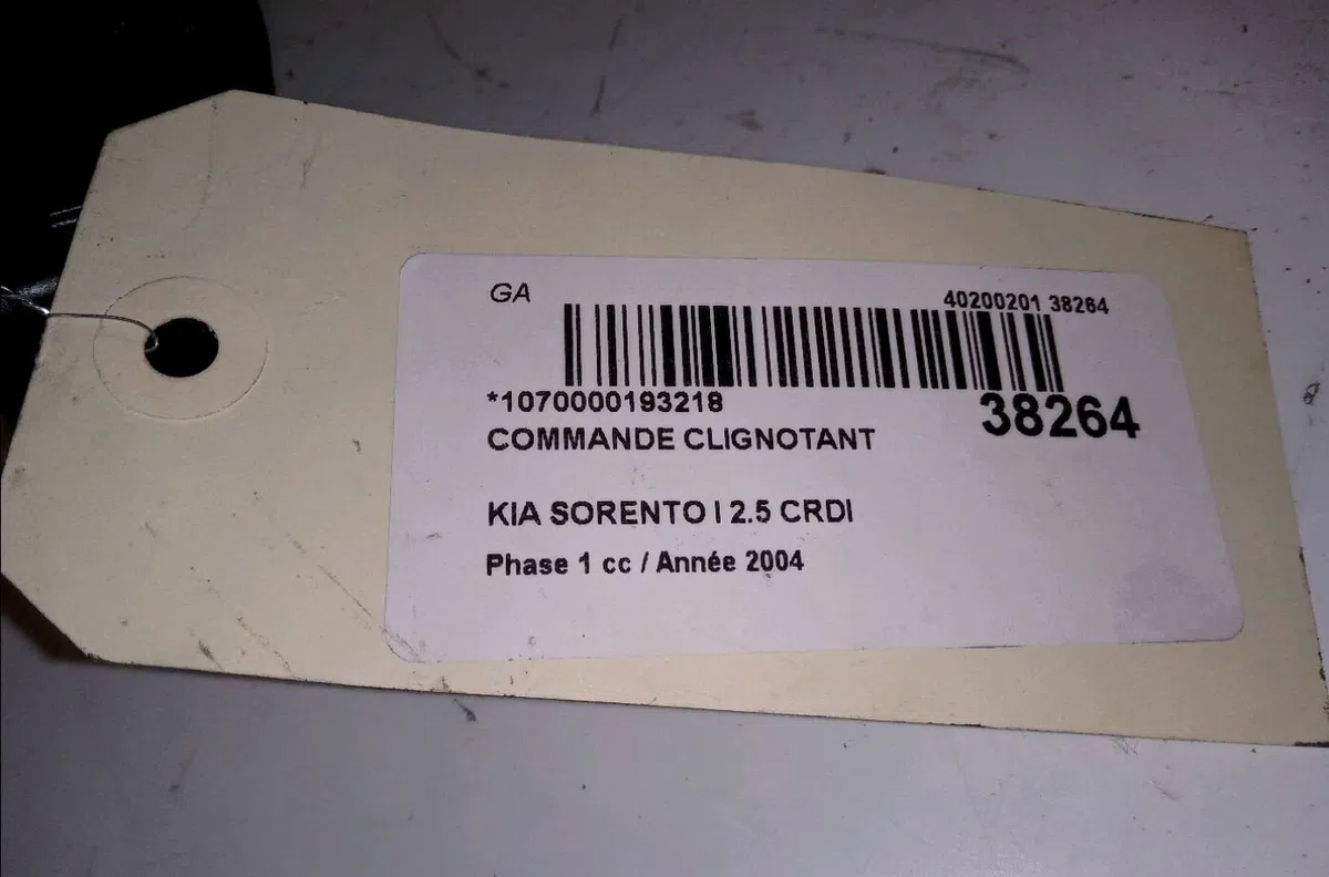 Commande clignotant Kia SORENTO I (JC) 2.5 crdi (2006-2011) 5 portes occasion — photo 3