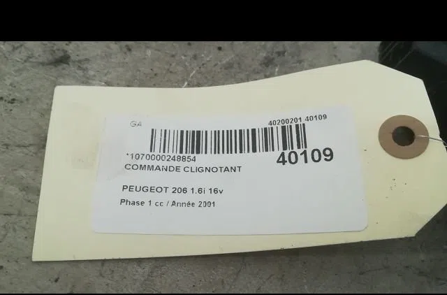 Commande clignotant Peugeot 206 3-5 portes (2A-C) 1.6 16v (2000-2009) 3 portes occasion — photo 3