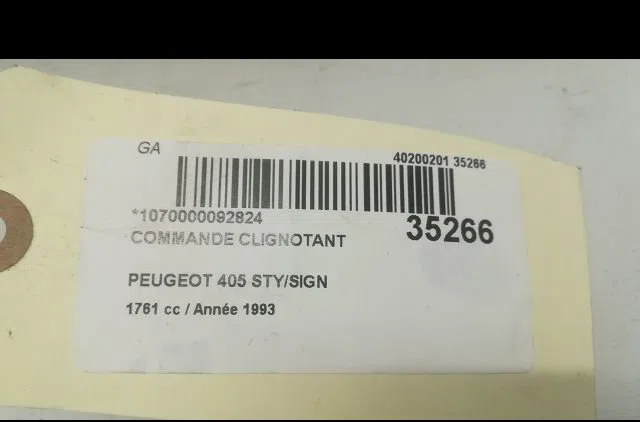 Commande clignotant Peugeot 405 II (4B) 1.8 (1992-1995) occasion — photo 4