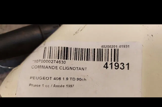 Commande clignotant Peugeot 406 (8B) 1.9 td (1996-2004) occasion — photo 3