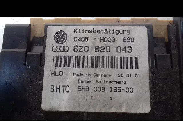 Commande de chauffage Audi A2 (8Z0) 1.4 tdi (2000-2005) 5 portes occasion