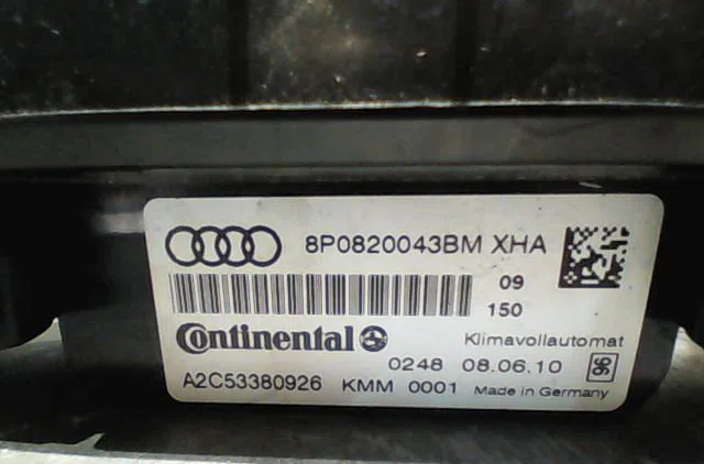 Commande de chauffage Audi A3 (8P1) 2.0 tdi 16v (2003-2012) 3 portes occasion — photo 3