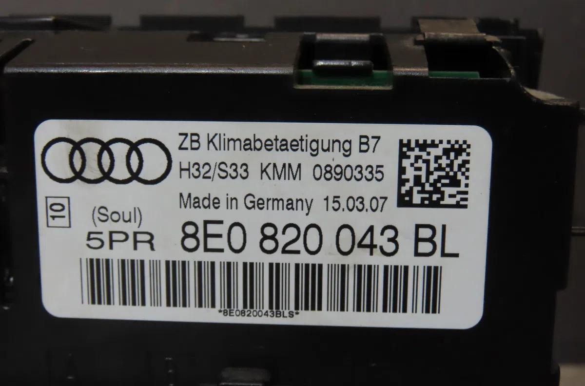 Commande de chauffage Audi A4 B7 Avant (8ED) 1.9 tdi (2004-2008) occasion — photo 4