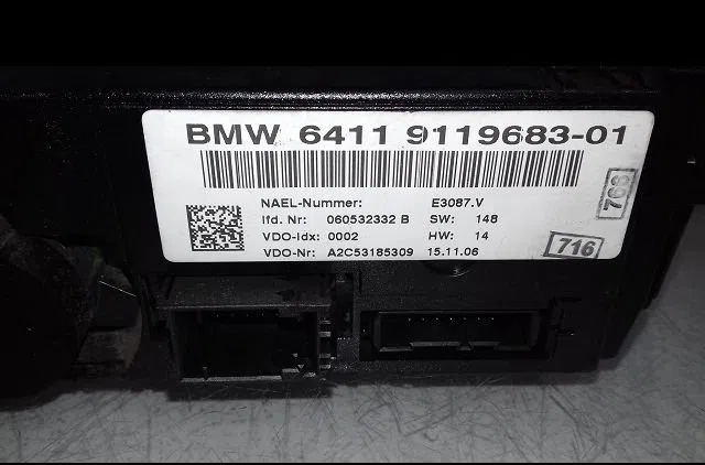 Commande de chauffage Bmw 1 (E87) 120 i (2004-2007) occasion — photo 3