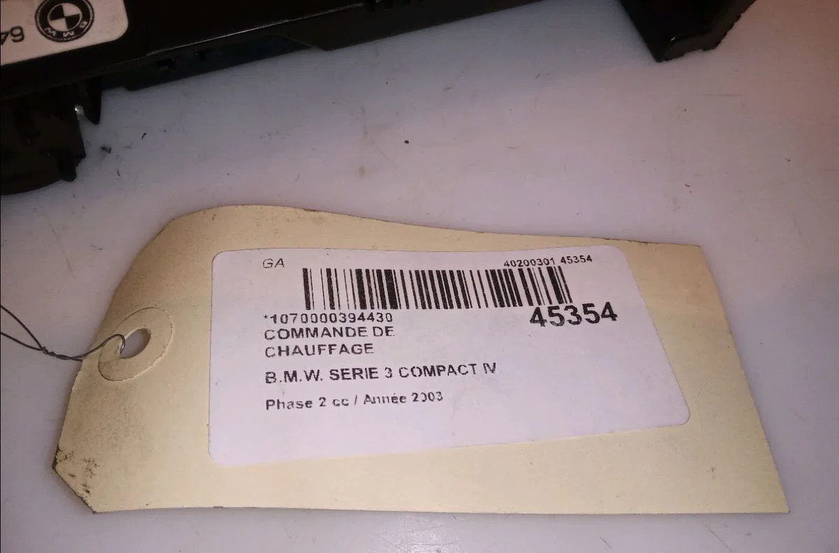 Commande de chauffage Bmw 3 Compact (E46) 320 td (2001-2005) occasion — photo 4