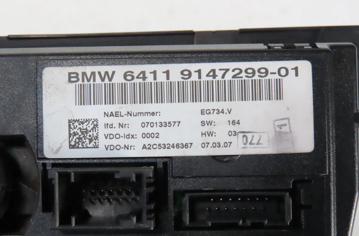 Commande de chauffage Bmw 3 (E90) 318 d (2007-2011) occasion