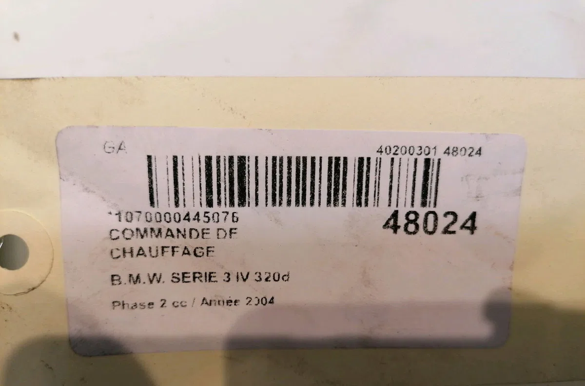 Commande de chauffage Bmw 3 (E90) 320 d (2004-2011) occasion — photo 4