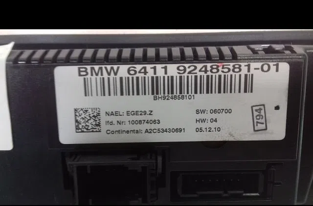 Commande de chauffage Bmw 3 (E90) 320 d (2004-2011) occasion — photo 2