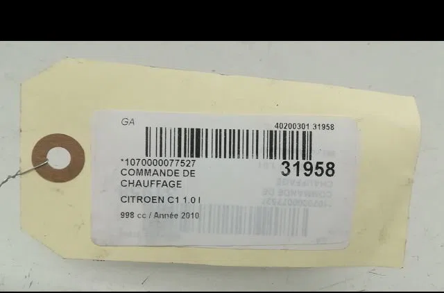 Commande de chauffage CITROEN C1 I 2010 occasion — photo 4