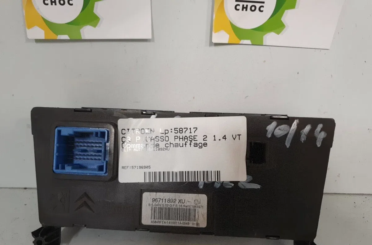 Commande de chauffage CITROEN C3 PICASSO PHASE 2 occasion — photo 2