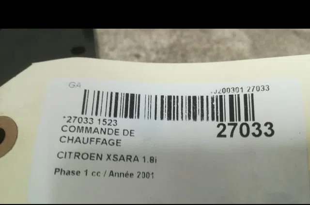 Commande de chauffage CITROEN XSARA 2001 occasion — photo 3