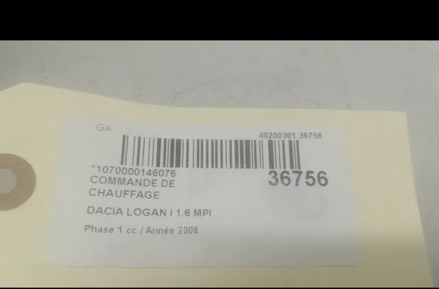 Commande de chauffage Dacia LOGAN (LS_) 1.6 (lsob, lsod, lsof, lsoh) (2004) occasion — photo 3