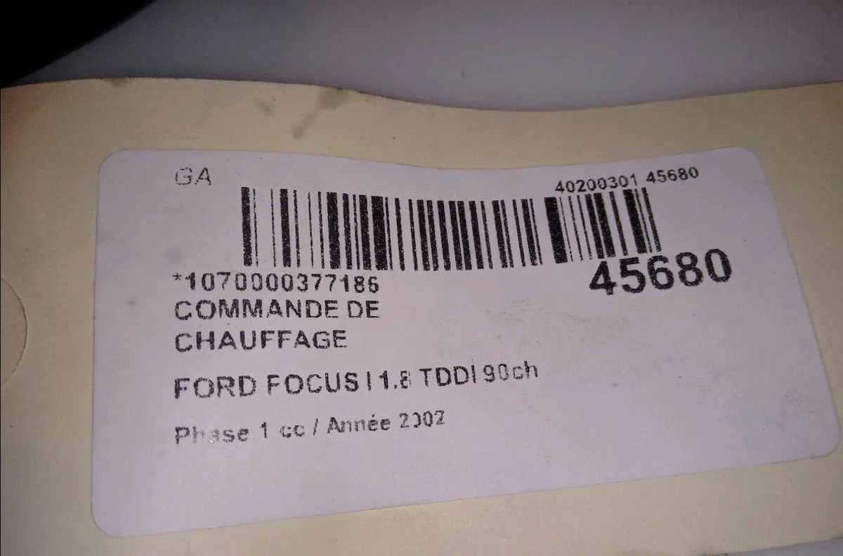 Commande de chauffage Ford FOCUS I (DAW, DBW) 1.8 turbo di - tddi (1998-2004) occasion — photo 4