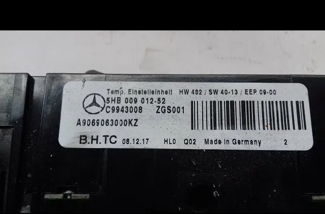 Commande de chauffage Mercedes-benz SPRINTER 3-t Camionnette (B906) 214 cdi (906.611, 906.613) (2016) occasion — photo 2