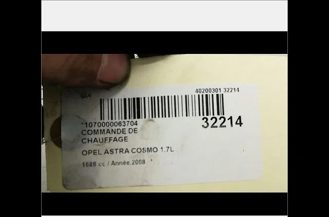 Commande de chauffage Opel ASTRA H GTC (A04) 1.7 cdti (l08) (2005-2010) 3 portes occasion — photo 4
