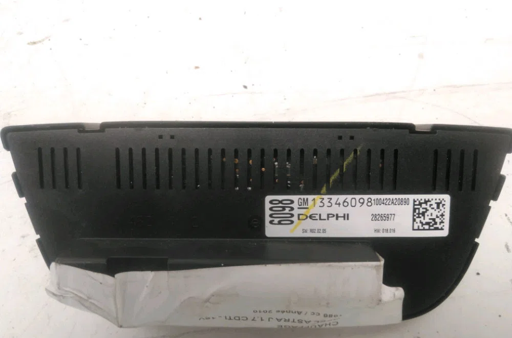 Commande de chauffage Opel ASTRA J (P10) 1.7 cdti (68) (2009-2015) occasion — photo 2